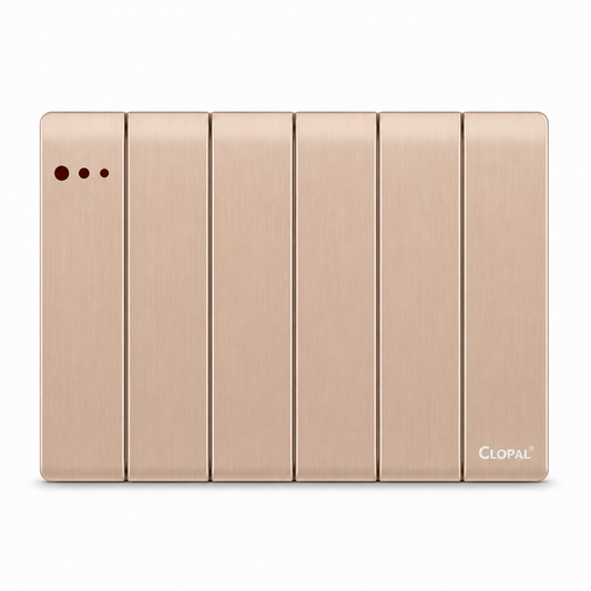 Clopal Thunder Series 6-Gang Switch Superior Quality