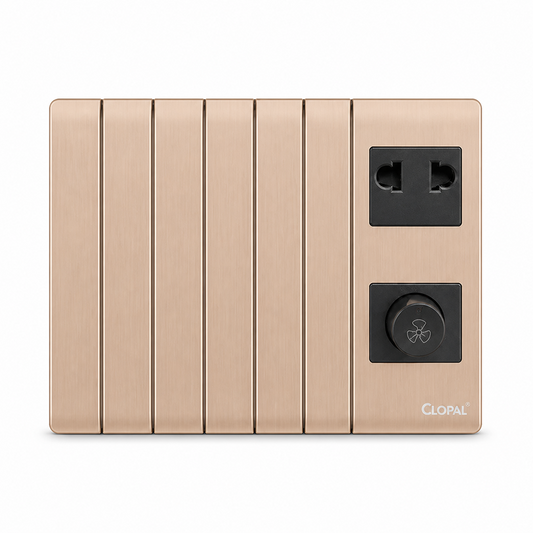 Clopal Thunder Series 6 + 1 Dimmer + 1 Socket Superior Quality