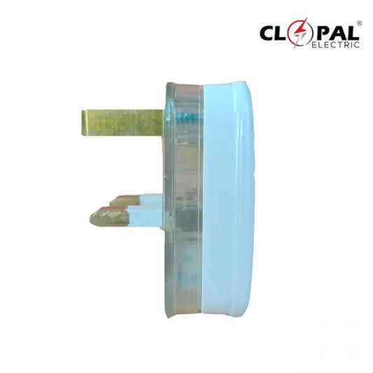 Clopal 13A Flat 3 Pin Male Power Cord Plug with Fuse Protection