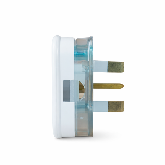 Clopal 13A Flat 3 Pin Male Power Cord Plug with Fuse Protection