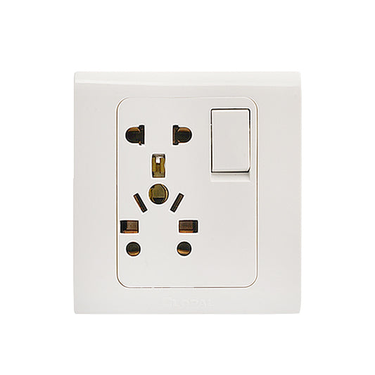 Clopal Typer White Series 6 in 1 Socket Superior Quality