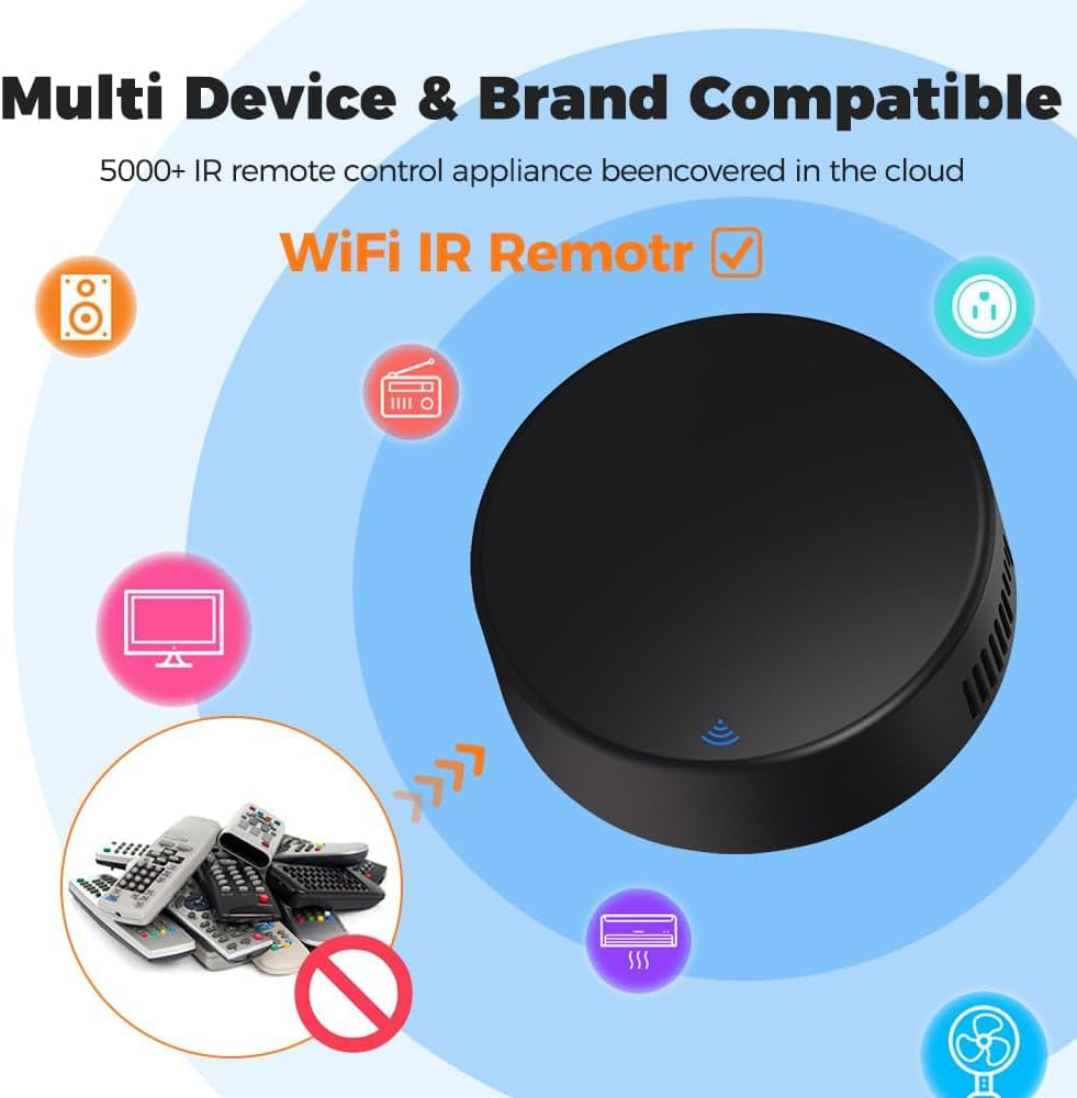 Smart WiFi IR + RF Universal Remote Control – Tuya Smart Life Compatib ...