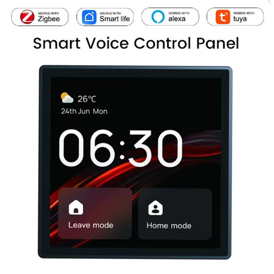 Clopal 2-in-1 Smart Home Control Panel with Background Music – Touch Screen Wall Hub, Tuya Smart System, Alexa & Google Assistant Compatible