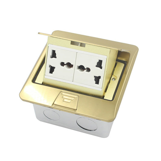 Clopal Pop-Up Technology Floor Box Silver & Golden