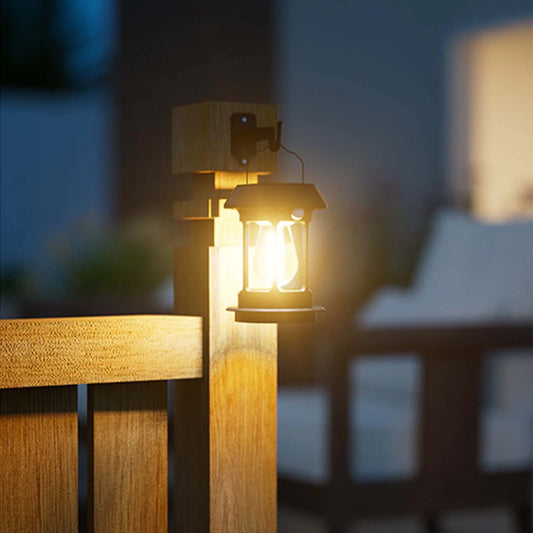 Clopal Solar Powered Lantern Led Light with USB Type-C and Motion Sensor