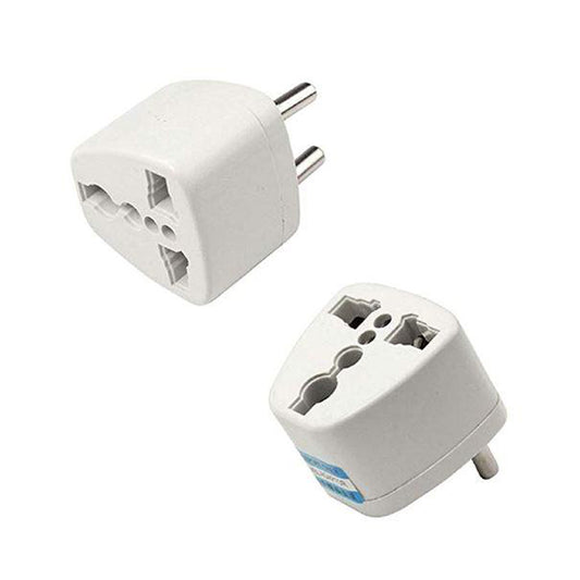 Adapter Multiple 2 Pin Multi-Plug Power Travel Adapter 2 & 3 Pins, Flat, Cross & Round Pins ...