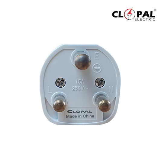 Clopal Round 3 Pins Plug - 15A